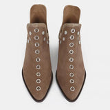 Wish New Female Boots 2025 Autumn And Winter Rivet Personality Short Boots HZ0115