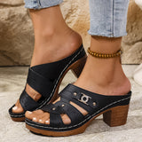Large-Size Slopes And Slippers Women 2025 Summer New Fashion Casual Wear Sandals Women HZ0115