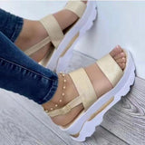 2025 New Summer Code With Sweet Wind Slope And Sandals Woman HZ0115