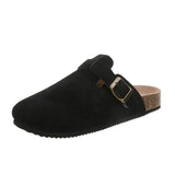 Baotou Slippers Female Couple Softwood Tug Wish Large Size Roman Shoes Casual Half-Dragging Lazy Shoes Trend HZ0115