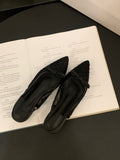 French Low-Heeled Bow Head Sandals And Fairy Shoes 2025 New Summer Mesh Canpermeable Flat Sole Shoes HZ0115