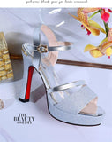 Sandals Women's 2025 New Summer Temperament And Heel Without Tired Waterproof Table Fashion High Heels HZ0115