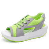 2025 Large Summer New Rocking Women's Sandals Pine Cake Thick Soles With Sandals Beach Shoes 43 Yards HZ0115